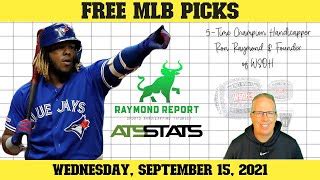 Free MLB Picks 9 15 21 Tampa Bay Rays Vs Toronto Blue Jays Prediction