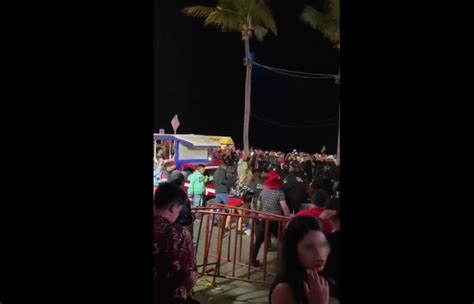 Video Se Registra Trifulca Al T Rmino Del Primer Desfile Del Carnaval