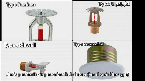 Jenis Head Sprinkler Pemercik Pemadam Kebakaran Otomatis Bagian Dari