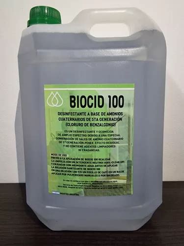 Desinfectante A Base De Amonio Cuaternario 5ta Generacion 5l Cuotas