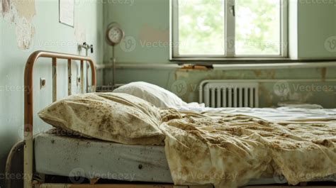 Abandoned Hospital Room with Dirty Bed 56831054 Stock Photo at Vecteezy