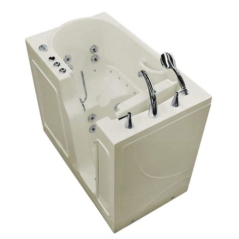 Universal Tubs Nova Heated 3.9 ft. Walk-In Air and Whirlpool Jetted Tub ...