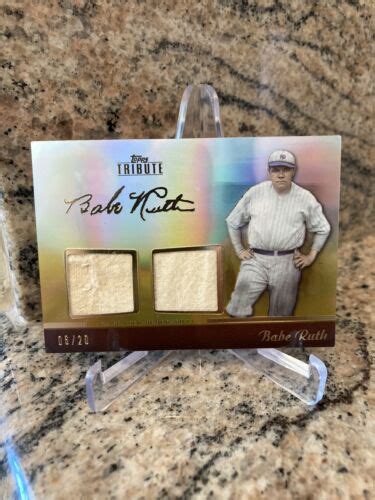 BABE RUTH 2011 TOPPS DUAL JERSEY SWATCH MATERIAL GAME USED RELIC W