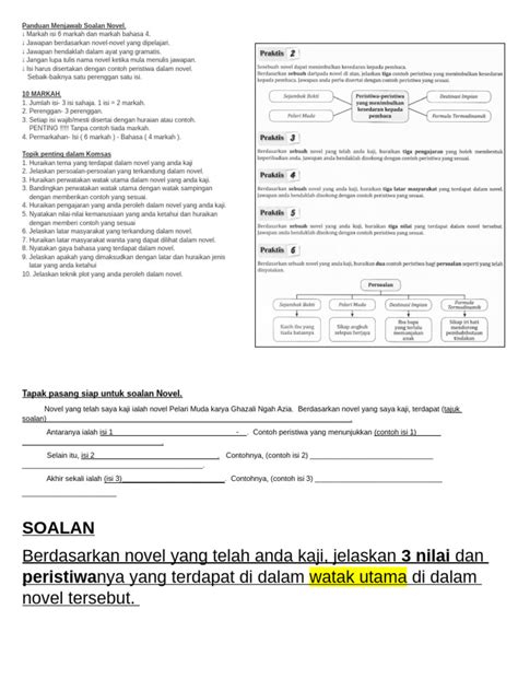 panduan menjawab soalan