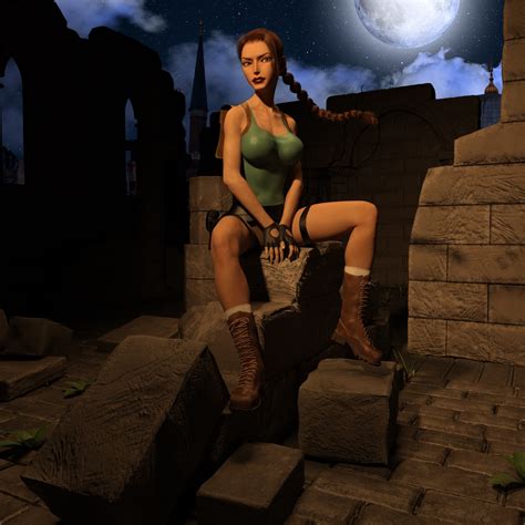 Tomb Raider Tomb Raider Anniversary Lara Croft Braid Hair Glasses