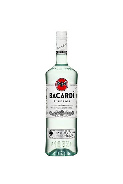 Bacardi Superior Rum 750 ml bottle