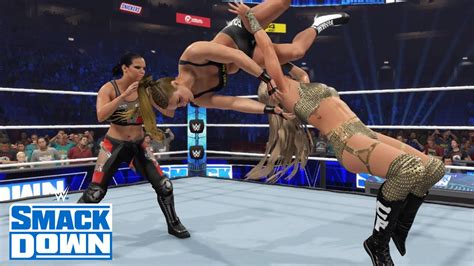 Wwe K Smackdown On Tag Handicap Match Charlotte Flair Va