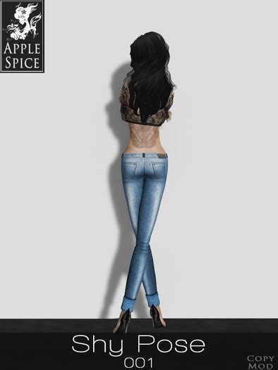 Second Life Marketplace Apple Spice Shy Pose 001