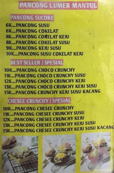 Selalu Diperbarui Menu Pancong Lumer Mantul Pluit