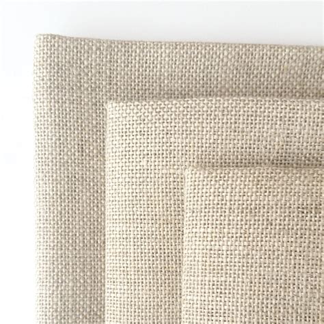 Cashel Raw Natural Linen Fabric 28 Count Stitched Modern