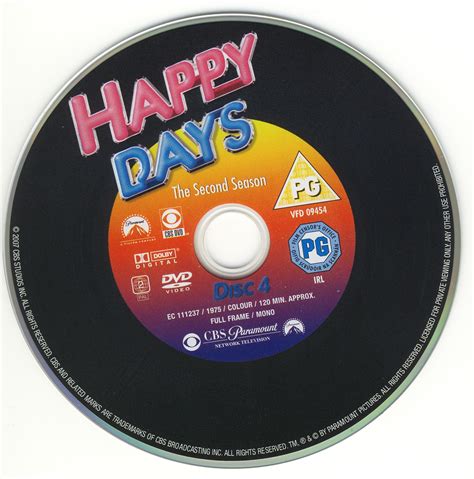 Sticker De Happy Days Saison 02 Disc 4 Cinéma Passion