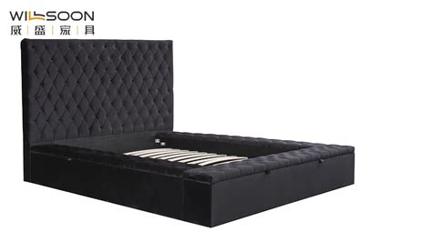 Willsoon Modern Design King Queen Size Platform Bed With Storage Wooden