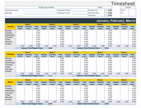 Employee Time Tracking Spreadsheet Template Tracking Spreadshee