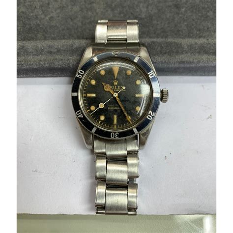 Rolex Submariner Vintage James Bond Gilt Dial Circa 1957 Stainless Steel 6536 1 Mens Watch