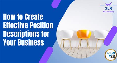 create effective position descriptions   business glr