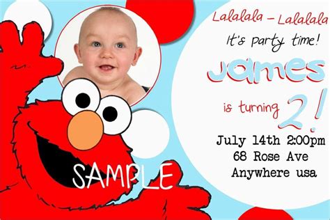 Lovely Elmo Birthday Invitations Template Free Best Of Template ...