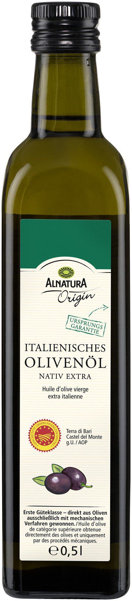 Italienisches Natives Oliven L Extra Ml In Bio Qualit T Von Alnatura