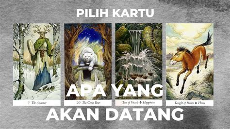 Pilih Kartu Apa Yang Akan Datang Tarot Reading Youtube