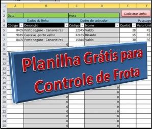 Planilha Controle De Frota Gr Tis Em Excel Para Todos Os Ve Culos