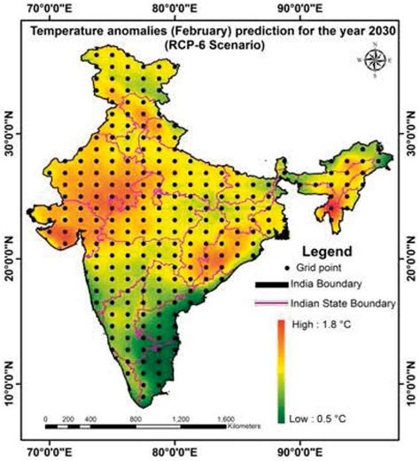 temperature anomaly february  scientific diagram
