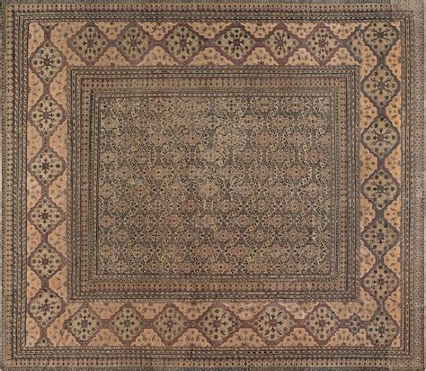 Authentic 19th Century Persian Meshad Handmade Wool Rug Index BB4543