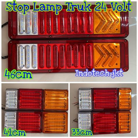 Jual Stop Lamp Lampu Truk Volt Rem Nyala Kedip Model D Di Lapak