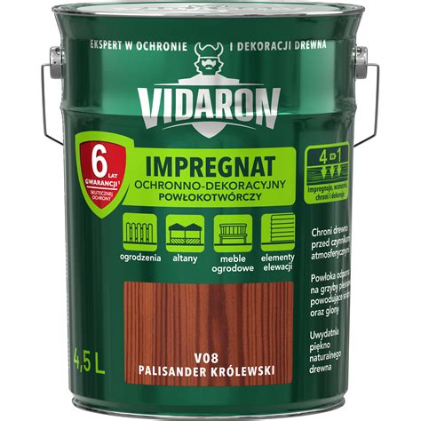 Impregnat do drewna palisander królewski 4 5 L VIDARON ŚNIEŻKA