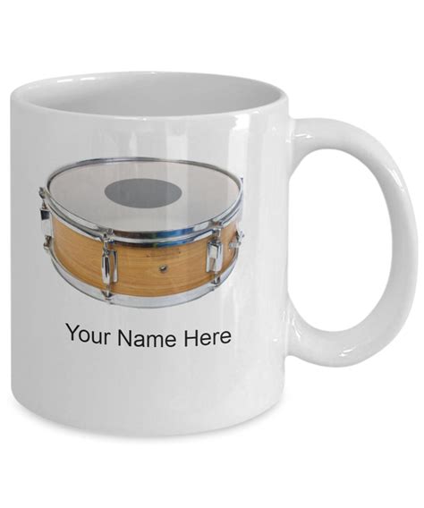 Personalized Snare Drum Mug Snare Drum Coffee Cup Snare Drum Etsy Uk