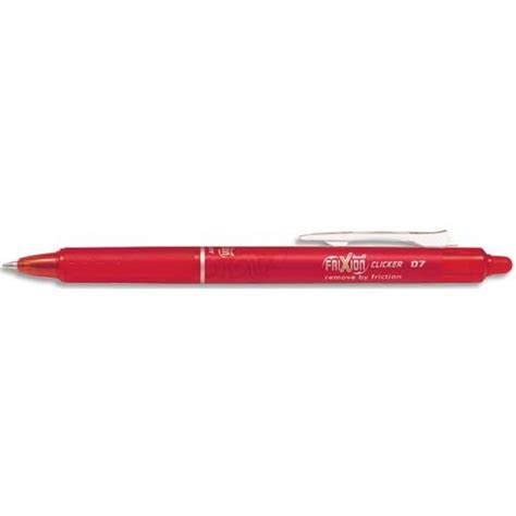 Stylo Roller FRIXION Clicker rétractable pointe moyenne Rouge PILOT