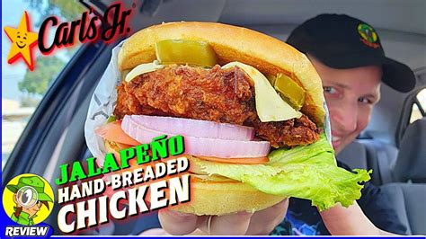 Carl s Jr HAND BREADED JALAPEÑO CHICKEN SANDWICH Review Peep