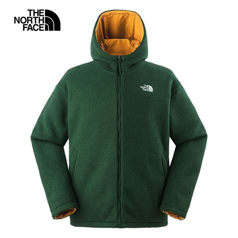 【the North Face 官方旗艦】北面男款綠色防風保暖兩面穿連帽抓絨外套｜7qt7o11 外套 Yahoo奇摩購物中心