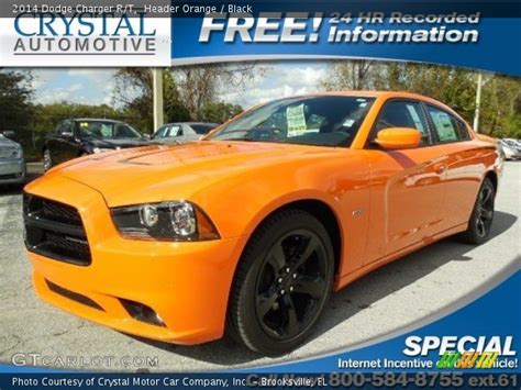 Header Orange 2014 Dodge Charger Rt Black Interior Vehicle Archive 88658448