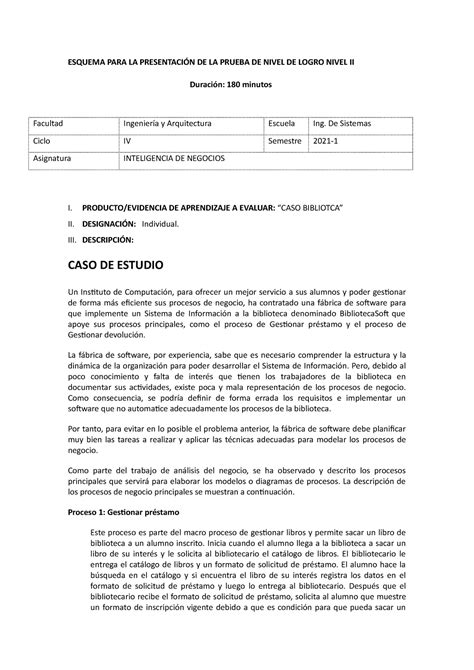 Formato Prueba DE Nivel DE Logro VI Ciclo Final ESQUEMA PARA LA