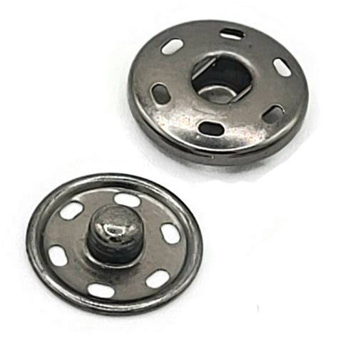 Snaps Sew On Press Studs 20mm Gunmetal Original Chic Placard