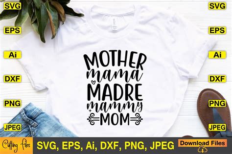 Mother Mama Madre Mammy Mom Svg Design Graphic By Artstore22 · Creative