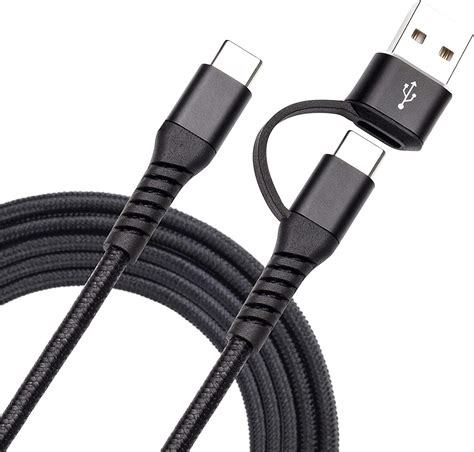 Usb C To Usb C Cable 60w 6ft Qcandpd 2 In 1 Usb A C To Usb C Fast Charger Cord For