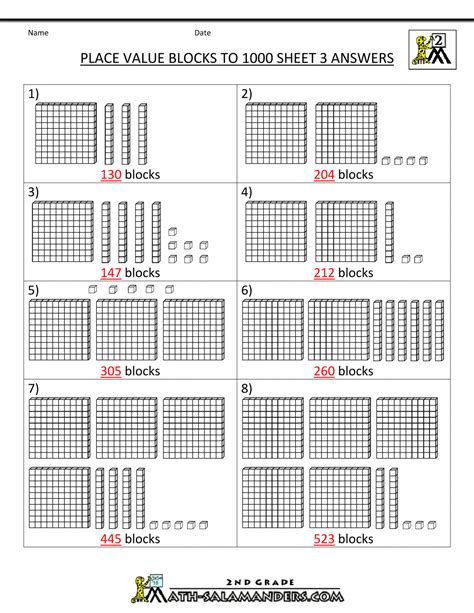 Place Value Blocks With 3 Digit Number