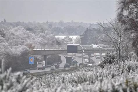 Surrey weather warning issued after snow falls across the county and ...