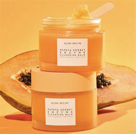 Glow Recipe Papaya Sorbet Smoothing Enzyme Cleansing Balm | NEW! July 2020