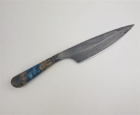 Feather Damascus Chef Knife - Grizzly Iron, Inc.