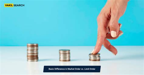 Basic Difference In Market Order Vs Limit Order Vakilsearch