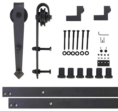 Sliding Barn Door Hardware Kit Arrow Design 82ft Traditional Barn Door Hardware By