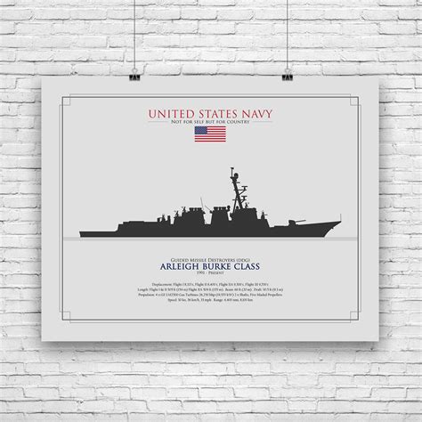 Navy Destroyer Silhouette