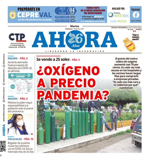 Edici N Digital Diario Ahora Diario Ahora