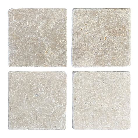 Dijon Blend Tumbled Outdoor Limestone Cobbles Tiles Mandarin Stone