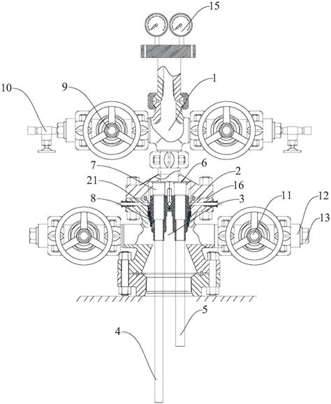 双管井口装置的制作方法