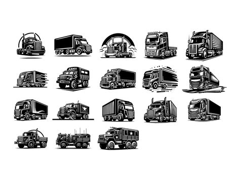 70 Trucks Svg Png Pdf Vector Files Clipart Bundle And Logo Trucks