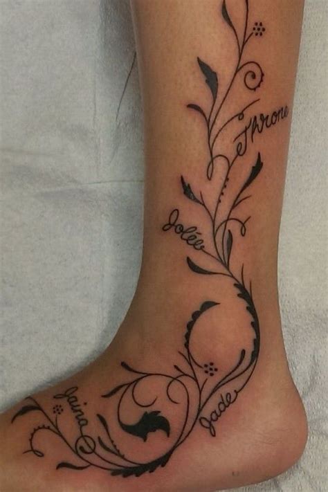 Soyez Inspir E Avec Ce Tatoo Tatouage Femme Pied Et Jambe Avec Motif