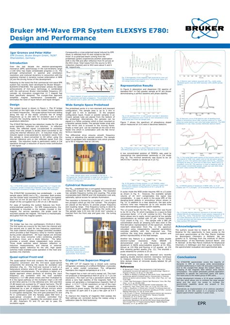 PDF Bruker MM Wave EPR System ELEXSYS E780 Design And Performance