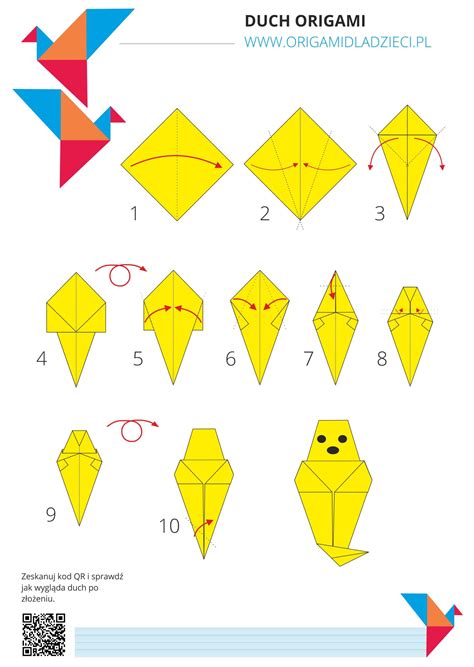 Jak Zrobi Ducha Origami Origami Dla Dzieci